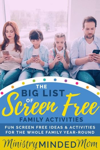 The Big List of Screen Free Family Activities